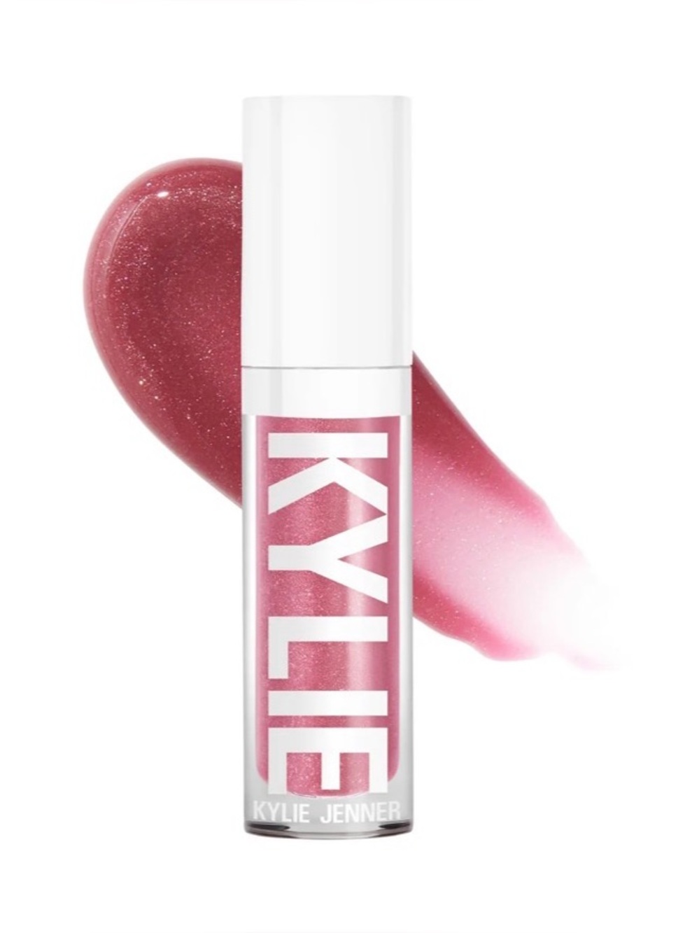 New Kylie Cosmetics Plumping Lip Gloss Rose and Chill - Pink Berry Shimmer